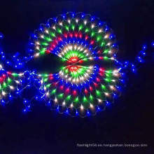 Linterna neta de pavo real led